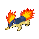 Quilava example answer for Pokémon Sprite Guessing Game