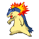 Typhlosion example answer for Pokémon Sprite Guessing Game