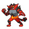Incineroar example answer for Pokémon Sprite Guessing Game